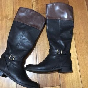 Black & brown Tall boots Merona size 7.5
